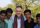 Fr. Patrick Colgan visiting the Parkari Kholi community.